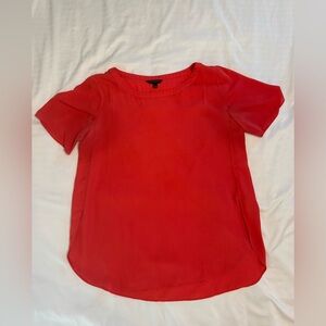 Banana Republic Red Flutter Sleeve Relaxed Tee